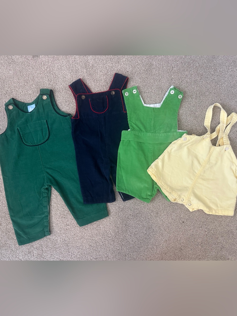 Bundle 6M Corduroy Overall Set; Bella Bliss; Kayce Hughes; Busy Bees & Vintage